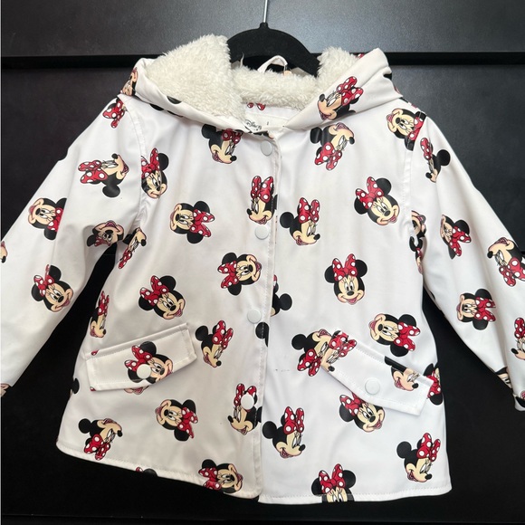 Disney Other - Minnie Mouse Hooded Raincoat Jacket